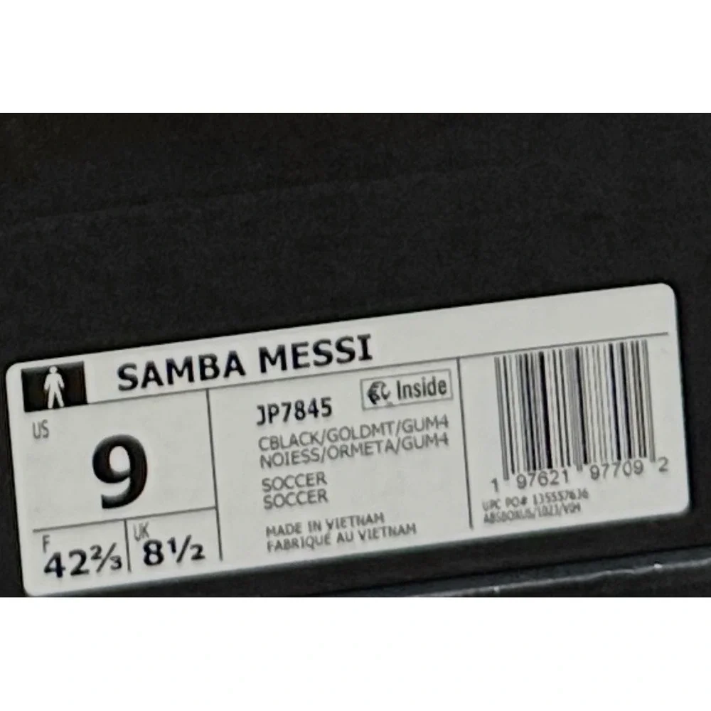 Adidas Samba Messi Inter Miami CF Black Pink Gum Men JP7845 Size 9